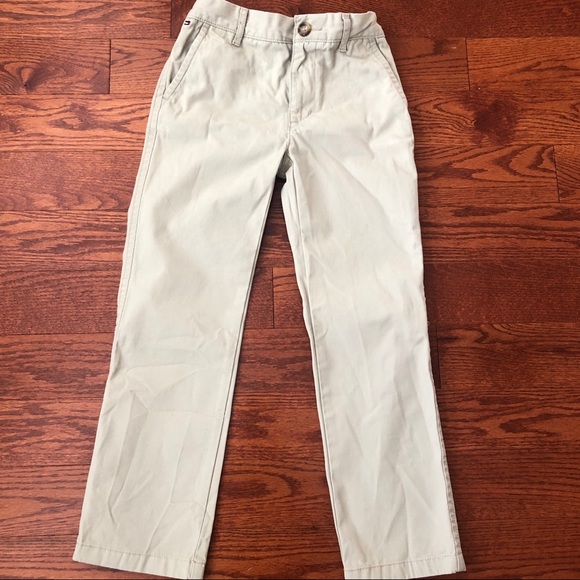 Tommy Hillfiger Chino Tan Beige Pants Size 7 - Picture 3 of 8